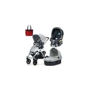  UPPAbaby VISTA Mica Travel system Silver with peg perego 