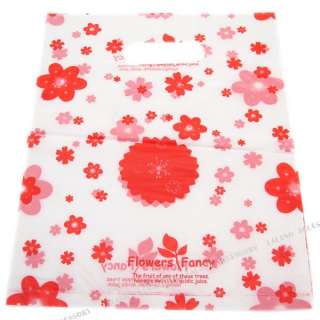   Red Flower Boutique Gift Plastic Carrier Bag 20*16cm 120182  