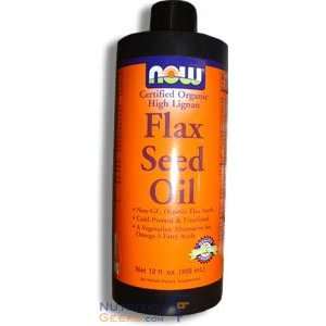 Now Flax Oil Hi Lignan Organic/Non GE, 12 Ounce Health 