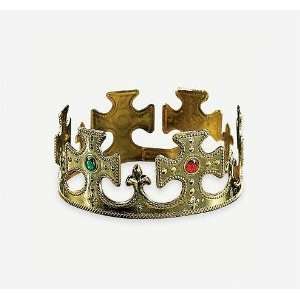  Plastic Jeweled Gold Prince Royal Crown Toys & Games