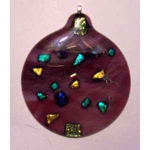  Fused Glass Christmas Ornament #8 