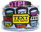 zupa bandz text message rubber $ 48 00  see suggestions
