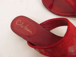 COLE HAAN NIKE AIR PRETTY RED SANDALS 9  