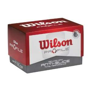  Wilson Profile Anti Slice Golf Balls, Dozen Sports 