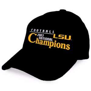    LSU Tigers 2003 National Champions Black Hat