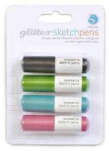 SILHOUETTE Sketch Pens   GLITTER Pack of four  