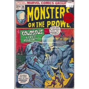  Monsters on the Prowl # 25, 3.0 GD/VG Marvel Books