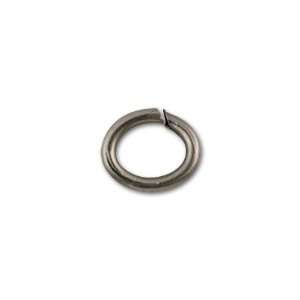   Medium Oval Black Finish Pewter Open Jump Ring Arts, Crafts & Sewing
