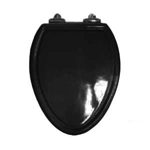   Champion 4 Slow Close Molded Wood Toilet Seat with Cover, Black Home