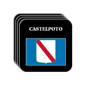 Italy Region, Campania   CASTELPOTO Set of 4 Mini Mousepad Coasters