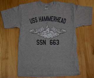 US Navy USS Hammerhead SSN 663 Submarine T Shirt  