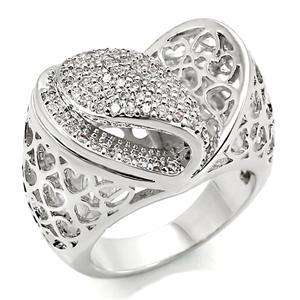 R783 8   2 CARAT I LOVE YOU HEARTS RING FABULOUS VALENTINES DAY GIFT 