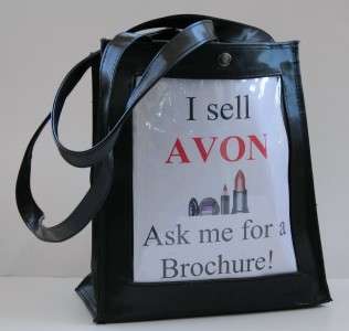 AVON Rep/Representative Clear Window Business Tote Bag  