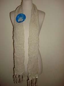 Neck wrap winter scarf Knitted Chunky Puffy Cream soft  