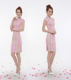 Chinese Cheongsam Qipao Evening Dress 100% Cotton 29073  