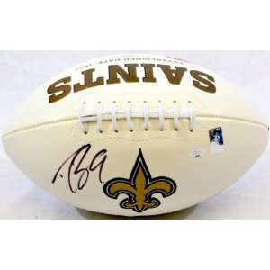  Drew Brees Autographed Logo Ball   Brees Holo 
