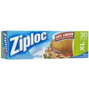  Ziploc Sandwich Bags, Extra Large 30 ct (Quantity of 5 