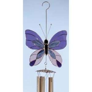  Gallery Art Large Purple Butterfly Stained Glass Wind 