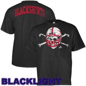 adidas Nebraska Cornhuskers Youth Blackshirts Backbreaker Blacklight T 