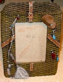 Fishing Basket Weave Picture Frame 4 x 6 Photo Lodge  