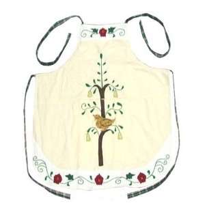 ZR Applique I Christmas Theme The 12 Days of Christmas Apron 27x29 