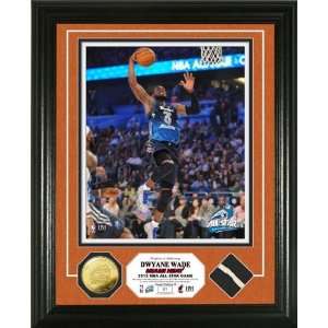  Dwyane Wade Framed 2012 NBA All Star Game Used Net Gold 