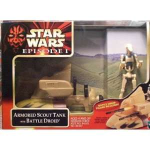  BN1 STAR WARS FEDERATION BATTLE DROID AND SCOUT TANK MIB 