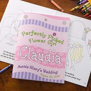  Personalized Flower Girl Coloring Book Toys & Games