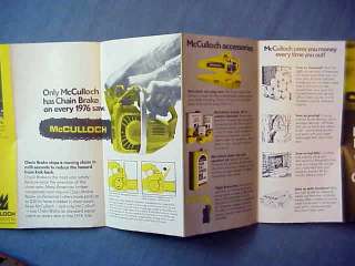 McCulloch Lightweight Chainsaw Brochure  