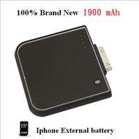 1900mAh External Battery Charger For iPod iPhone 3G 4G  