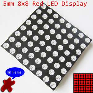 1pc 8x8 Dot Matrix 5mm Red LED Display Common Anode  