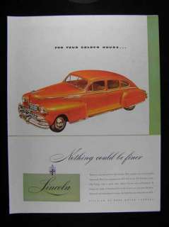 PACKARD CLIPPER 1946 CAR PRINT AD OWNED BY J. N. HACOCK ATLANTA 