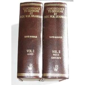  Subject Concordance to Sermons By Rev. William M. Branham 