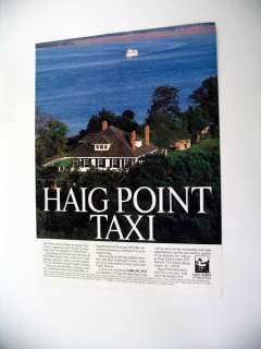 Haig Point Daufuskie Island SC Water Taxi 1990 print Ad  