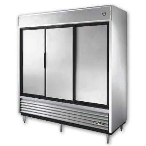  Commercial Refrigerator, 3 Solid Slide Door, 69 Cu. Ft., S 