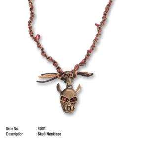 Skull Voodoo Priest Priestess Devil Pirate Necklace  