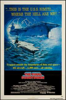 The Final Countdown 1980 Original U.S. One Sheet Movie Poster  