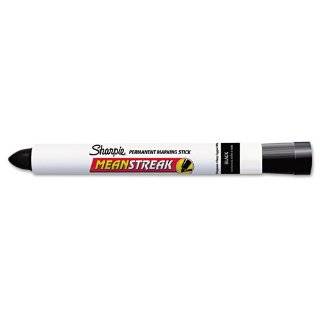 Mean Streak Permanent Marker Stick, Bullet Tip, Black Ink SAN85001
