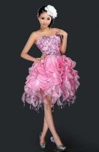 NWT Cholle Miss Pink Furry Prom Party Dress Tailormade  