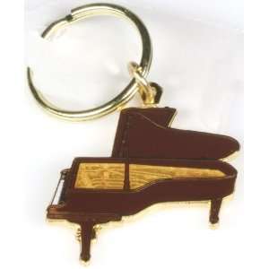   Harmony Jewelry Steinway Piano Keychain   Brown Musical Instruments