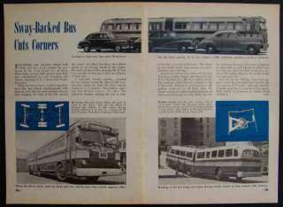 1947 Super Twin Coach Sway Back Flexible BUS pictorial  