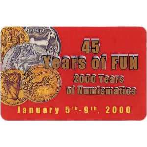    5m 45 Years of FUN Florida United Numismatists Show 01/2000 JUMBO