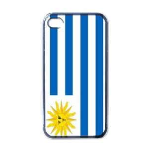  Uruguay Flag Black Iphone 4   Iphone 4s Case Office 