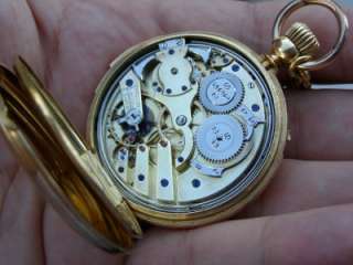   Gold Repeater Chronometer pocket watch.Ferdinand Muller.C1875  