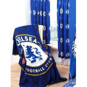 Chelsea Football Club Fc Official 66 X 72 inch Drop Curtain Pair 