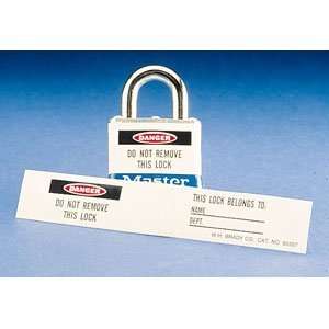  Lockout Clear over Laminate Label 1 x 6