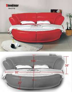 NEW MODERN EURO DESIGN ROUND BED + MATTRESS CY10  