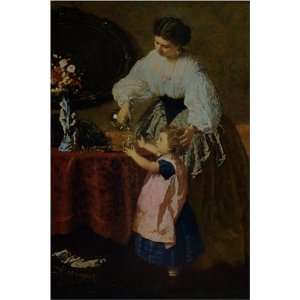  Mother Love by Friedrich Kraus, 17 x 20 Fine Art Giclee 