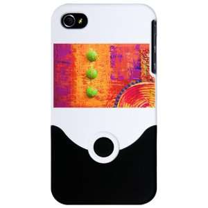  iPhone 4 or 4S Slider Case White Abstract Peace Symbol 