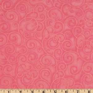  44 Wide Whimsyland Swirls Pink Fabric By The Yard Arts 